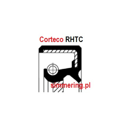 CORTECO 19034635 FPM Oil Seal 50x62x7 | Crankshaft Seal | Radial Rotary Shaft Seal | simmering.pl