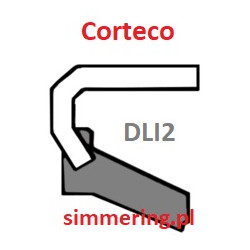 CORTECO 19033733 Oil Seal 40x50x5 PU DLI2 - Radial Rotary Shaft Seal for KOMATSU 4190911120