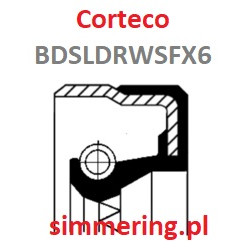 Uszczelniacz CORTECO 49355695 65x88x8 - Simmerring wału AUDI, VW, SEAT, SKODA