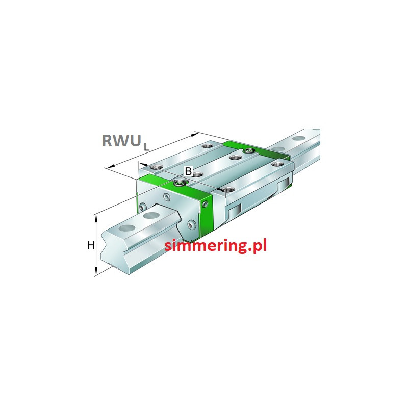 Wózek liniowy RWU55-F-H-120/930/120-V3-G1 INA - Precyzyjny, 55 mm | Dostawa 24h - simmering.pl