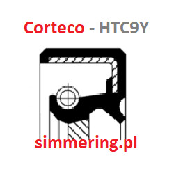 Uszczelniacz CORTECO 19027879 HTC9Y ACM 41x61x9 | Simmerring wału do MITSUBISHI MD755526 MD755552 MD755904