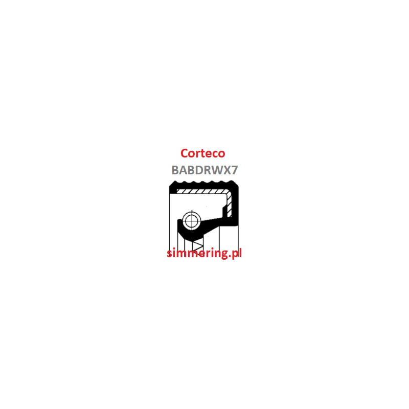 Uszczelniacz CORTECO 01026501 FPM 25x35x6/5,5 - Simmerring do kompresora MERCEDES, RENAULT, ZF | simmering.pl