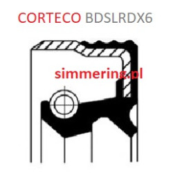 CORTECO 49391620 BDSLRDX6 30x68x8 ACM Radial Oil Seal – Right-Hand Twist - OEM for Porsche Macan (95B301189A / 95B301189B)
