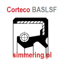 Rotary Shaft Seal CORTECO 49378687 NBR BASLSF – 56x72.3x8 mm with Dust Lip