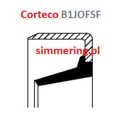 CORTECO 07032630 Rotary Shaft Seal | 88.9x125x8/8.5 B1JOFSF Radial Oil Seal NBR | For LANDINI, MASSEY FERGUSON (OE 3386895M2)