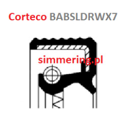 Uszczelniacz CORTECO 07016442 NBR BABSLDRWX7 20x32x5/5,5 | Simmerring wału obrotowego