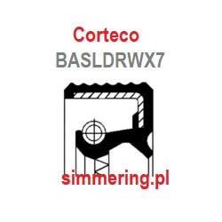 Rotary Shaft Seal CORTECO 01026707 ACM BASLDRWX7 Oil Seal 35x52x10 - Radial Seal with Dust Lip for Camshaft and Differential
