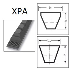 MECALINE XPA 1250 Raw Edge Cogged V-Belt – 12.7x10 mm High-Performance Drive Belt