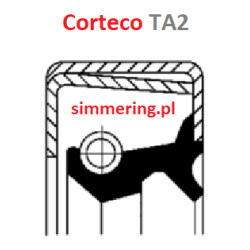 Uszczelniacz wału CORTECO 19015061 NBR TA2 40x52x7 – Simmerring DAIHATSU / TOYOTA