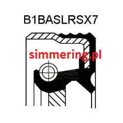 Uszczelniacz wału korbowego CORTECO 12014877 FPM B1BASLRSX7 120x140x13 Simmerring