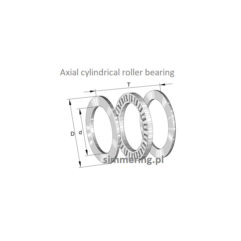 INA 81103-TV Cylindrical Roller Thrust Bearing – 17x30x9 mm, Single Direction, Polyamide Cage