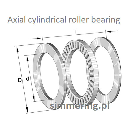 INA 81103-TV Cylindrical Roller Thrust Bearing – 17x30x9 mm, Single Direction, Polyamide Cage