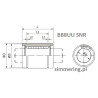 BB8UU SNR Linear Ball Bushing – 8x15x24 mm, Double-Sealed