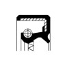 Radial Oil Seal CORTECO 12012713 FPM BASLVIDRW 35x47x7 | Rotary Shaft Seal with Dust Lip | 82012713 | 24h Delivery