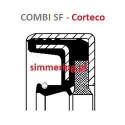CORTECO Rotary Shaft Seal 12036962 COMBI SF Oil Seal 60x75x17/18.5