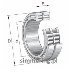 INA SL185014-A Cylindrical Roller Bearing – Double Row, Full Complement, 70x110x54 mm