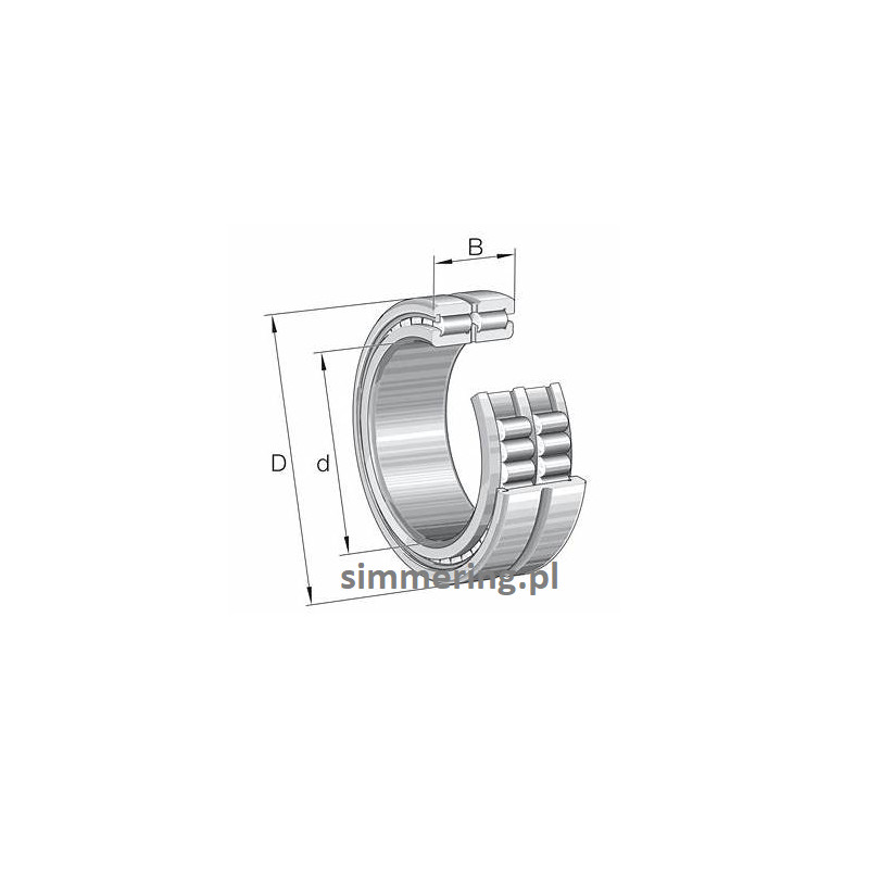 INA SL185014-A Cylindrical Roller Bearing – Double Row, Full Complement, 70x110x54 mm