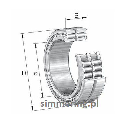 INA SL185014-A Cylindrical Roller Bearing – Double Row, Full Complement, 70x110x54 mm