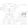 Blok łożyskowy 4-śrubowy TIMKEN QAPF18A085SM