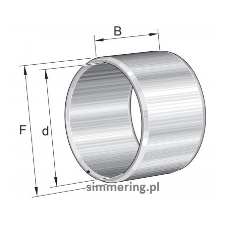 Pierścień wewnętrzny LR20X25X20,5 INA – 20x25x20,5 mm