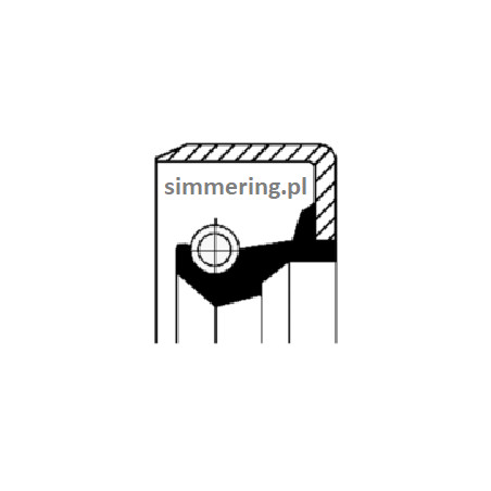 Uszczelniacz CORTECO 12011493 NBR B1KL Simmerring 30x45x8