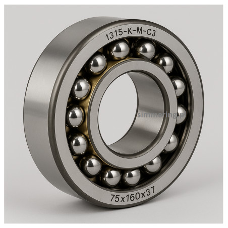 1315-K-M-C3 NKE 75x160x37 Self-Aligning Ball Bearing