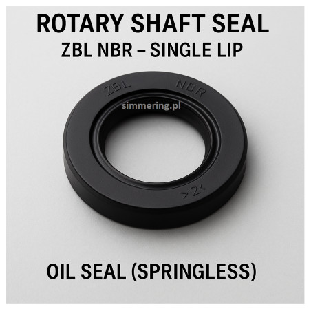 Rotary Shaft Seal 15x21x3 ZBL NBR – Single Lip Oil Seal (Springless)