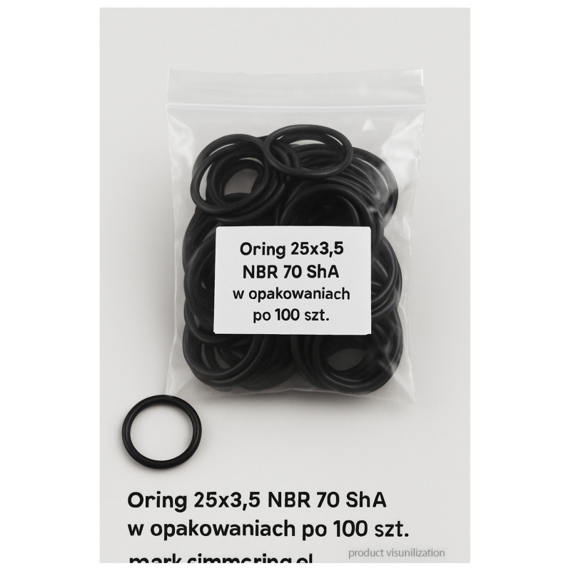 Oring 25x3,5 NBR 70 ShA