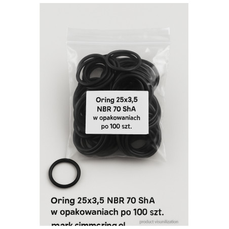 Oring 25x3,5 NBR 70 ShA