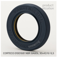 Uszczelniacz CORTECO 01001681 NBR BABSL 30x42x6/6,5 Simmerring