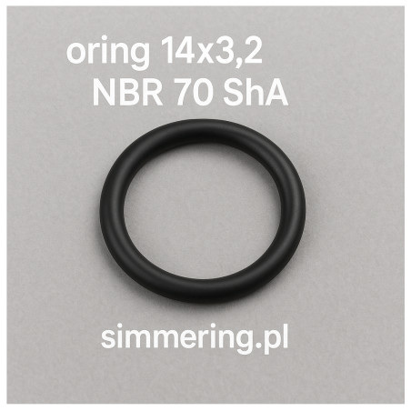 Oring 14x3,2 NBR 70 ShA – Uszczelniacz gumowy nitrylowy | Oring odporny na oleje i paliwa