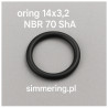 Oring 14x3,2 NBR 70 ShA – Uszczelniacz gumowy nitrylowy | Oring odporny na oleje i paliwa