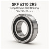 SKF 6310 2RS Deep Groove Ball Bearing 50×110×27 mm – simmering.pl product visualization