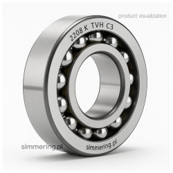 FAG 2208 K TVH C3 40x80x23 mm - Self-Aligning Ball Bearing with Tapered Bore | simmering.pl