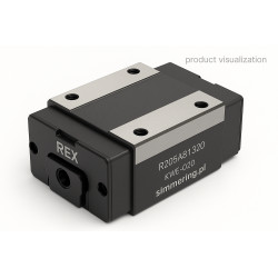 REX R205A81320 KWE‑020‑FNS‑C1‑H‑1 (CS) – precyzyjny wózek liniowy