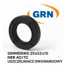 Simmering 25x52x10 NBR AO/ TC Uszczelniacz dwuwargowy
