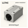 LLTHC‑45 LR T0 P3 EWX – wąski wózek liniowy 45 mm, klasa T0/P3