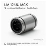 Łożysko liniowe LM 12 UU MGK – Tuleja Ślizgowa z Podwójnym Uszczelnieniem 12 mm