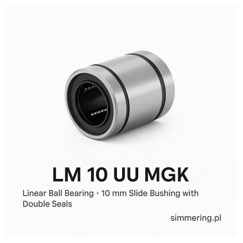 LM10UU MGK Linear Ball Bearing 10x19x29 Double Sealed Linear Bushing
