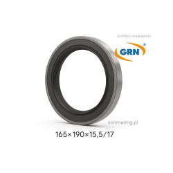 Uszczelniacz kasetowy GRN® 165×190×15.5/17 NBR – simmering wału