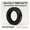 Simmering 40x55x7 mm NBR AO/TC – dwuwargowy uszczelniacz promieniowy wału z kauczuku nitrylowego
