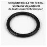 Oring NBR 80x6,5 mm 70 ShA – Uszczelka Olejoodporna do Zastosowań Technicznych