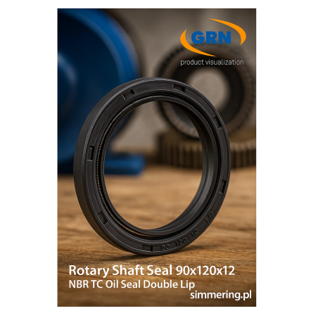 Rotary Shaft Seal 90x120x12 NBR TC – Double Lip Radial Oil Seal