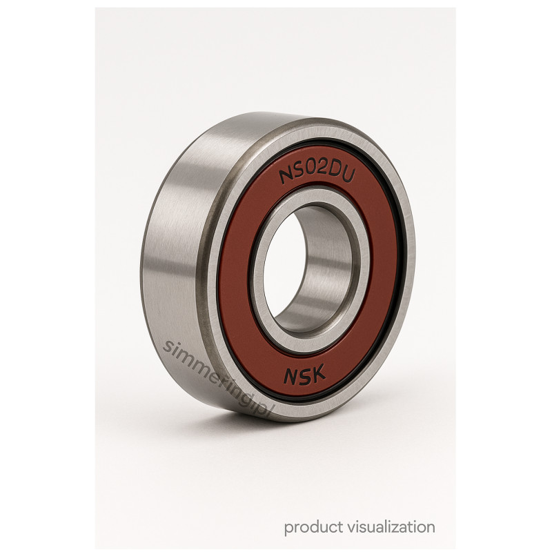 NSK 6002DDU Single Row Deep Groove Ball Bearing- Both Sides Sealed 15×32×9 mm – rubber seal