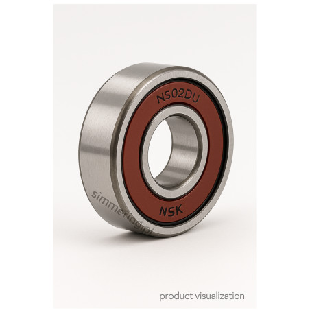 NSK 6002DDU Single Row Deep Groove Ball Bearing- Both Sides Sealed 15×32×9 mm – rubber seal
