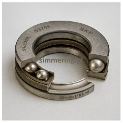 Łożysko kulkowe wzdłużne 53206 SKF – 30x52x17,8 mm