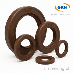 Simmering 17x40x7 A FPM / FKM / Viton - Uszczelniacz jednowargowy | Simmering.pl