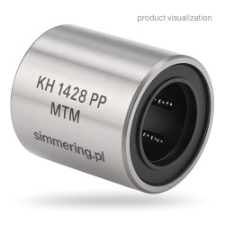 KH 1428 PP MTM Linear Ball Bushing - 14x21x28 mm, Sealed Both Sides