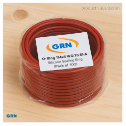 Oring 114x4 MVQ 70 ShA - Silikonowy O-ring (Opakowanie 1 szt.)