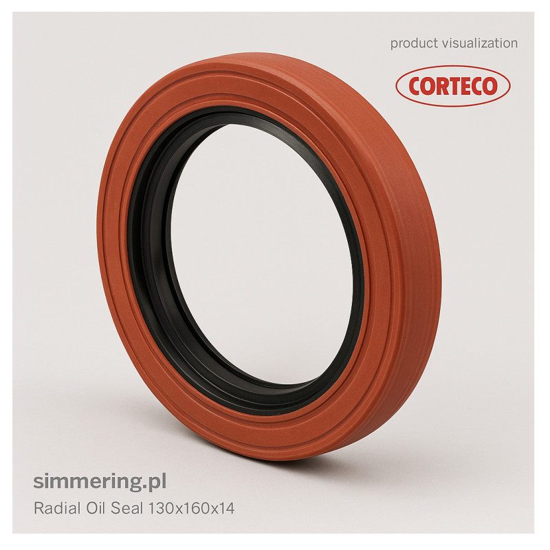 Radial Oil Seal CORTECO 12029820 VMQ RWDR-K7 Cassette Shaft Seal 130x160x14 – Crankshaft Side (IVECO)
